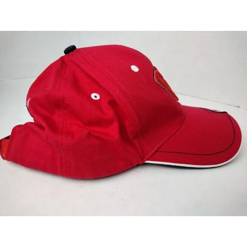 National Guard Dale Earnhardt Jr #88  Nascar Embroidered Hat Red Strapback Mesh